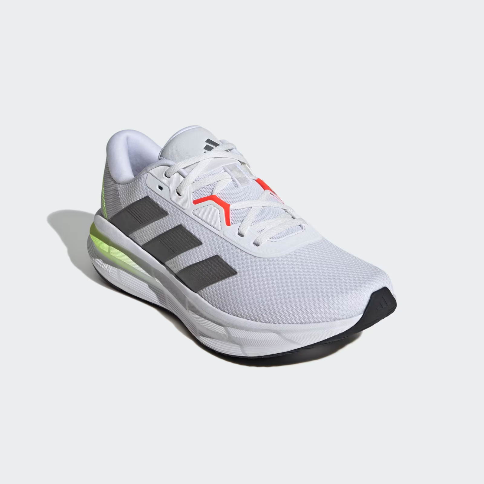 NIB MEN'S ADIDAS ID8759 GALAXY 7 RUNNING CLOUD WHITE/IRON/LEMON SHOES $80
