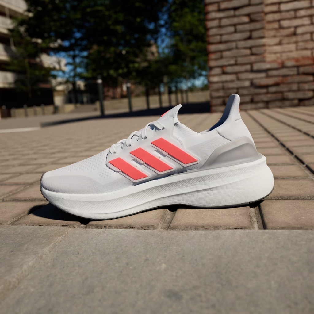 NIB MENS ADIDAS ID8818 ULTRABOOST 5 RUNNING WHITE/RED/SILVER SNEAKERS SHOES $180
