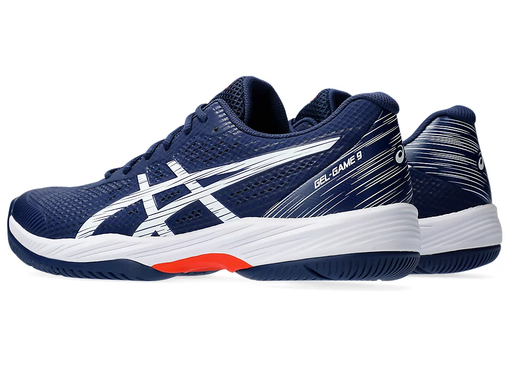 NIB MEN'S ASICS 1041A337 400 GEL GAME 9 BLUE EXPANSE/WHITE SHOES SNEAKERS