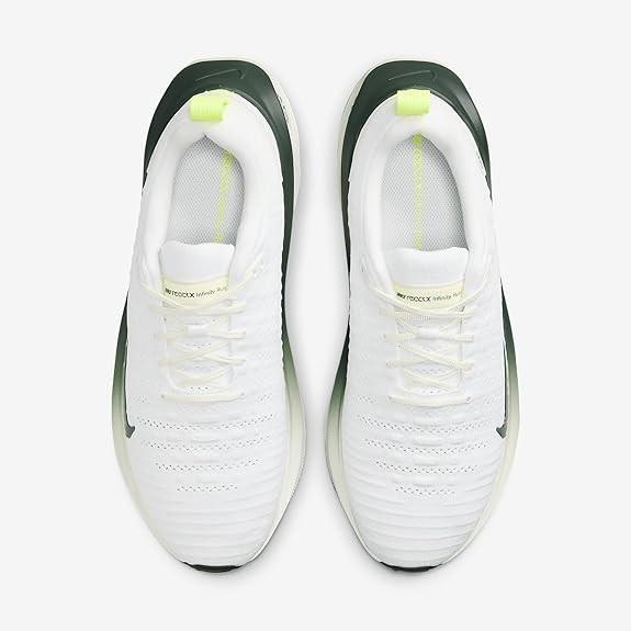 NIB MEN NIKE FZ4019 100 REACTX INFINITY RUN 4 RUNNING WHITE/GREEN SHOES SNEAKERS