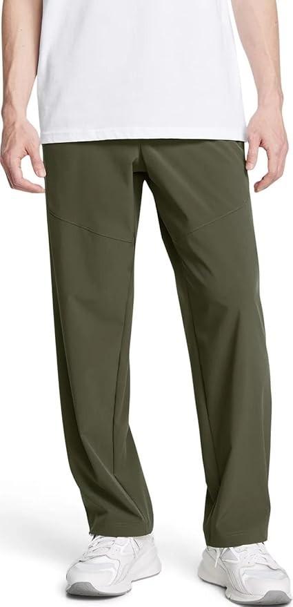 NWT MEN'S UNDER ARMOUR 1386556 390 UA VIBE WOVEN MARINE OLD GREEN PANT $70