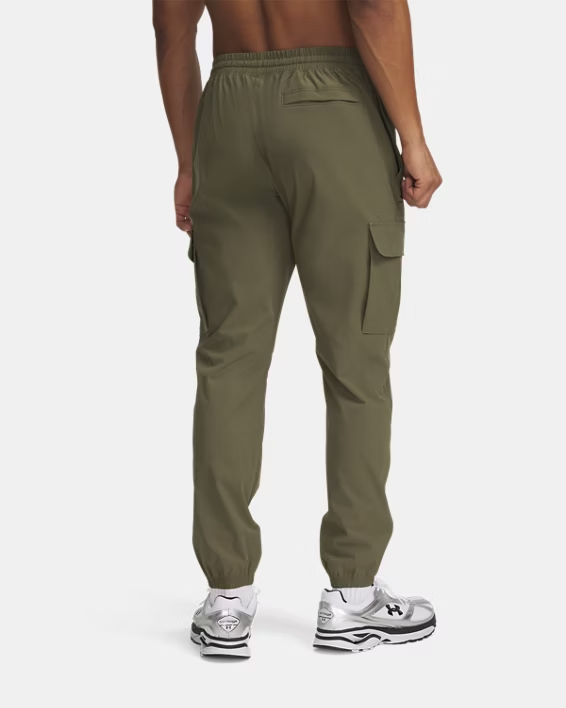 NWT MEN'S UNDER ARMOUR 1386558 390 UA VIBE WOVEN CARGO MARINE OLD GREEN PANT $80