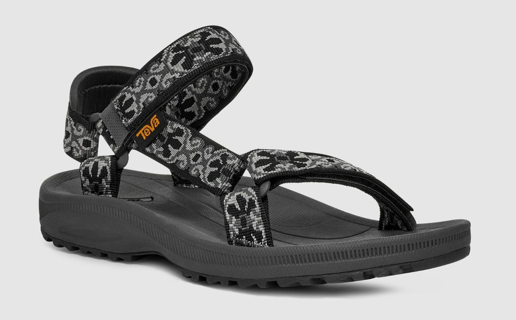 NIB WOMEN'S TEVA 1017424/AKG W WINSTED BLACK/GREY SPORT EVERYDAY SANDALS $80