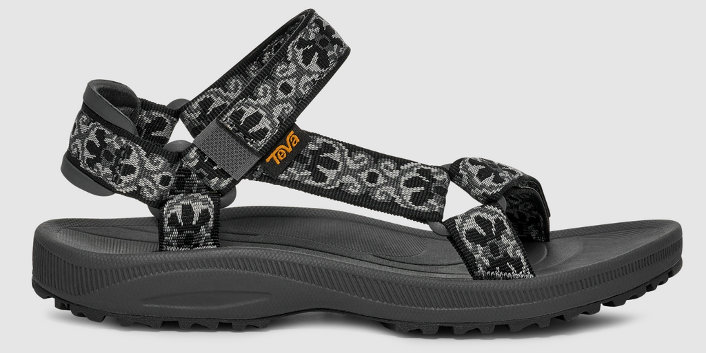NIB WOMEN'S TEVA 1017424/AKG W WINSTED BLACK/GREY SPORT EVERYDAY SANDALS $80