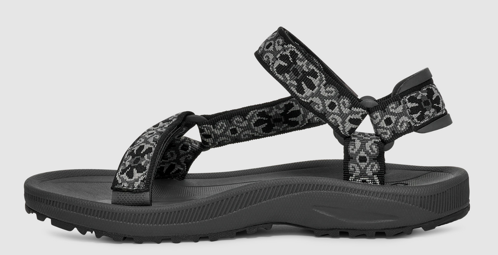 NIB WOMEN'S TEVA 1017424/AKG W WINSTED BLACK/GREY SPORT EVERYDAY SANDALS $80