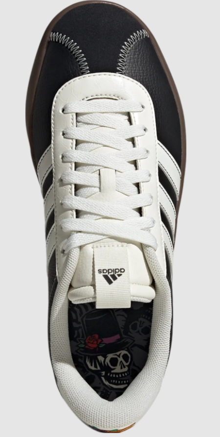 NIB MEN ADIDAS JH8628 VL COURT 3.0 SKATEBOARDING BLACK/WHITE/BROWN SHOE SNEAKERS