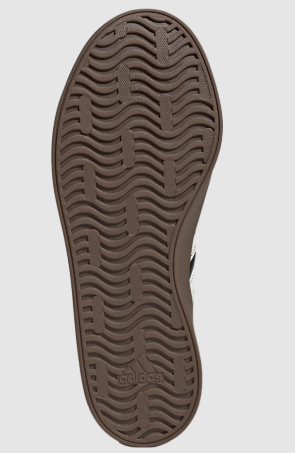 NIB MEN ADIDAS JH8628 VL COURT 3.0 SKATEBOARDING BLACK/WHITE/BROWN SHOE SNEAKERS