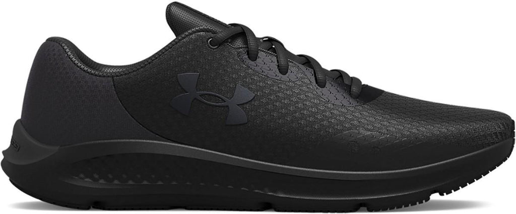 NIB Under Armour 3024878 002 Men Charged Pursuit 3 BLACK/BLACK Shoes