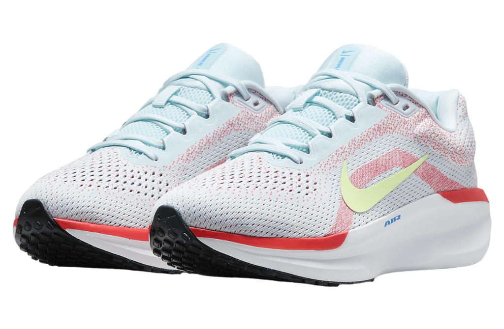 NIB WOMEN'S NIKE FJ9510 402 NIKE AIR WINFLO 11 BLUE/VOLT SHOES SNEAKERS $130