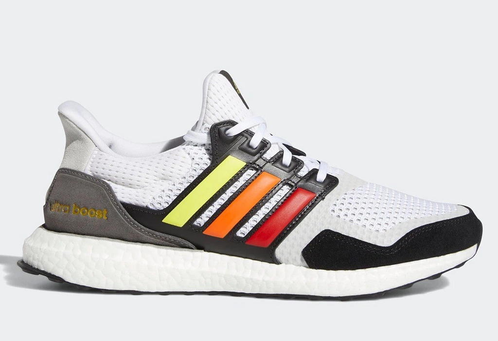 NIB MENS ADIDAS FY5347 ULTRABOOST S&L PRIDE RUNNING WHITE/MULTI SNEAKERS SHOES