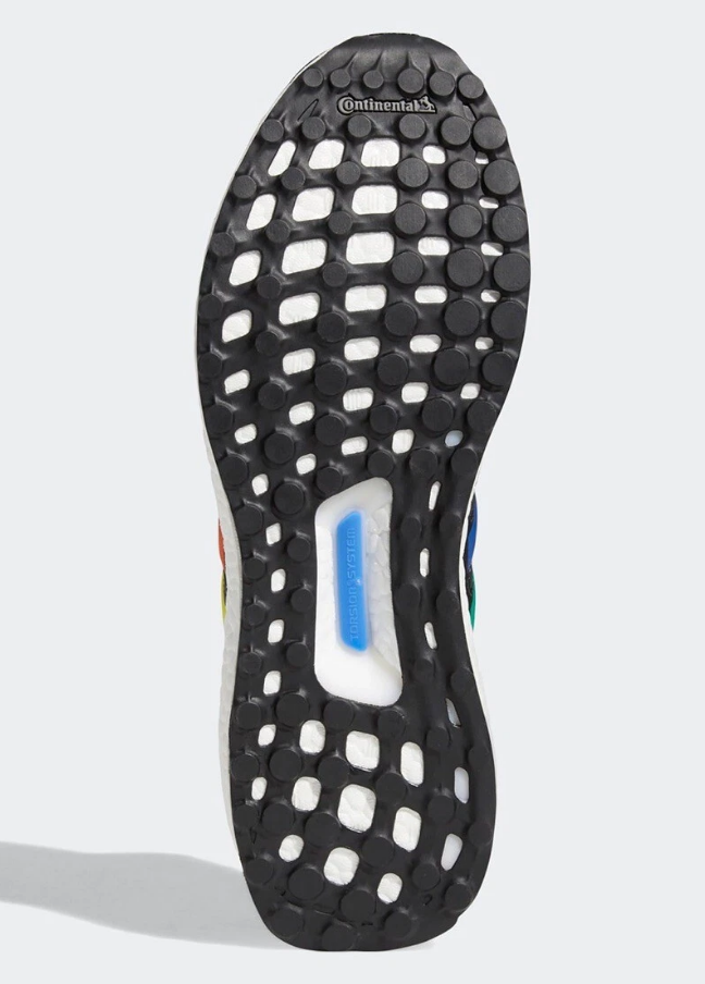 NIB MENS ADIDAS FY5347 ULTRABOOST S&L PRIDE RUNNING WHITE/MULTI SNEAKERS SHOES