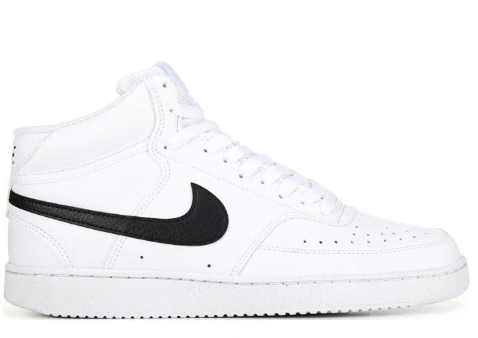 NIB MEN NIKE DN3577 101 COURT VISION MID NN WHITE/BLACK TENNIS SHOES SNEAKERS