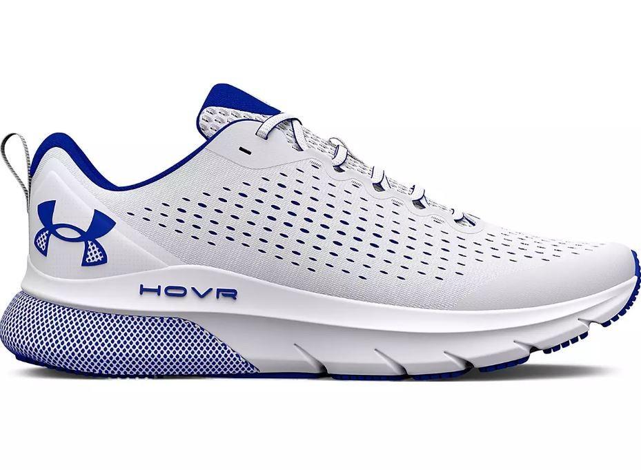 NIB MENS UNDER ARMOUR 3025419 100 UA HOVR TUBLENCE WHITE /BLUE SNEAKERS SHOES