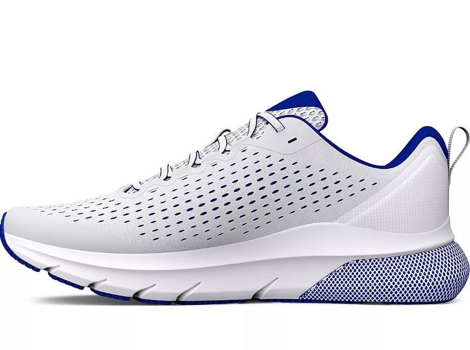NIB MENS UNDER ARMOUR 3025419 100 UA HOVR TUBLENCE WHITE /BLUE SNEAKERS SHOES