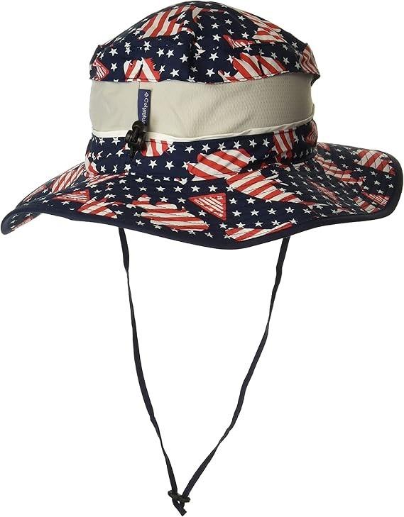 COLUMBIA PFG SUPER BACKCAST BONNEY BUCKET HAT NAVY AMERICANA $40 NWT MENS UNISEX