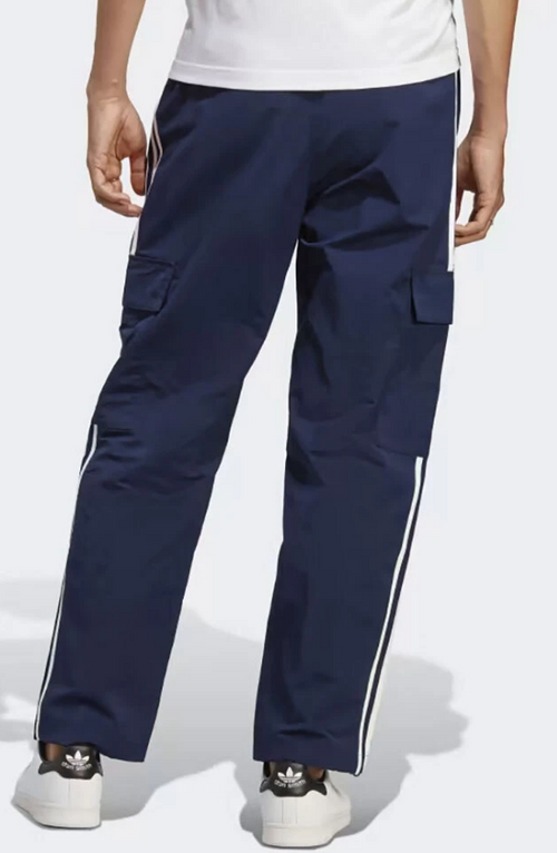 ADIDAS ORIGINALS 3S CARGO HR3362 INDIGO/WHITE WINDBREAKER PANTS $80 NWT MEN'S