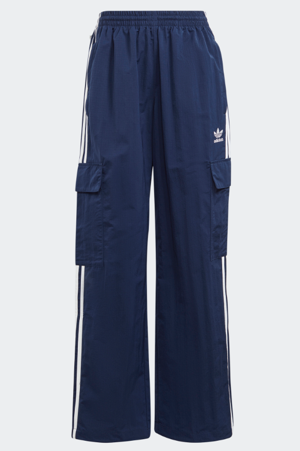 ADIDAS ORIGINALS 3S CARGO HR3362 INDIGO/WHITE WINDBREAKER PANTS $80 NWT MEN'S