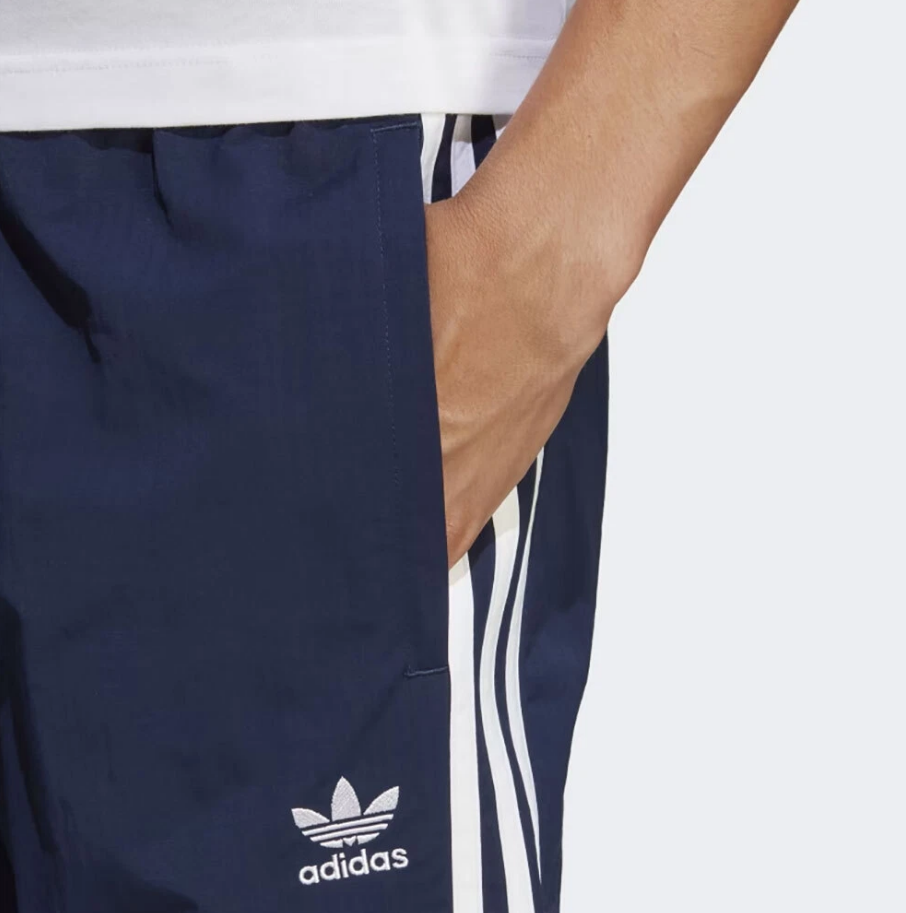 ADIDAS ORIGINALS 3S CARGO HR3362 INDIGO/WHITE WINDBREAKER PANTS $80 NWT MEN'S