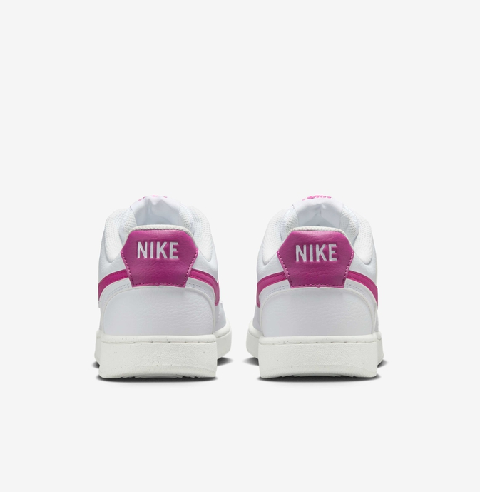 NIKE DH3158 201 COURT VISION LO NN WHITE/FUCHSIA SHOE SNEAKERS NIB WOMEN'S