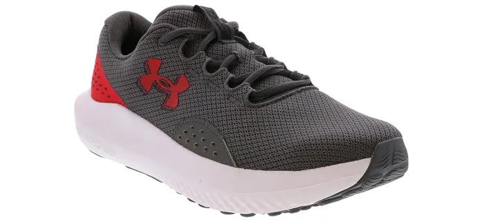 Under Armour 3027000 107 UA Charged Surge 4 Grey/Red Shoes Sneakers NIB Men