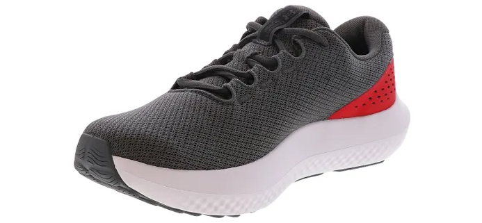 Under Armour 3027000 107 UA Charged Surge 4 Grey/Red Shoes Sneakers NIB Men