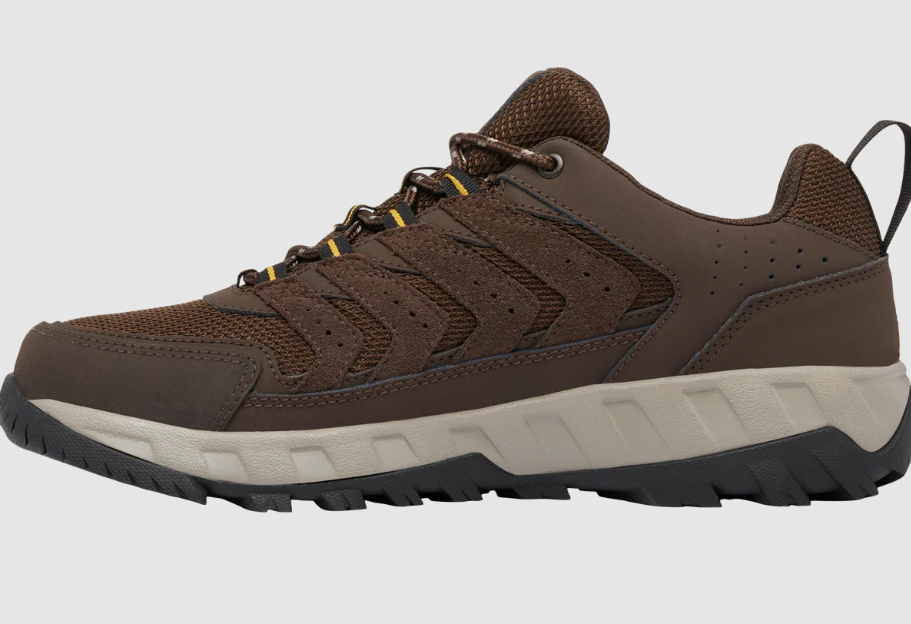 COLUMBIA 2101351-231 STRATA TRAIL LOW CORDOVAN/GOLDEN HIKING SHOES NIB MEN'S