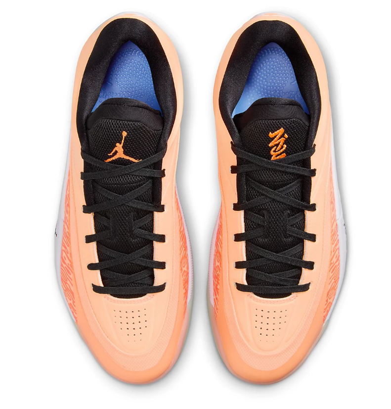 JORDAN ZION 4 FB1802 800 BASKETBALL PEACH/BLACK/ORANGE SHOES SNEAKERS NIB MENS