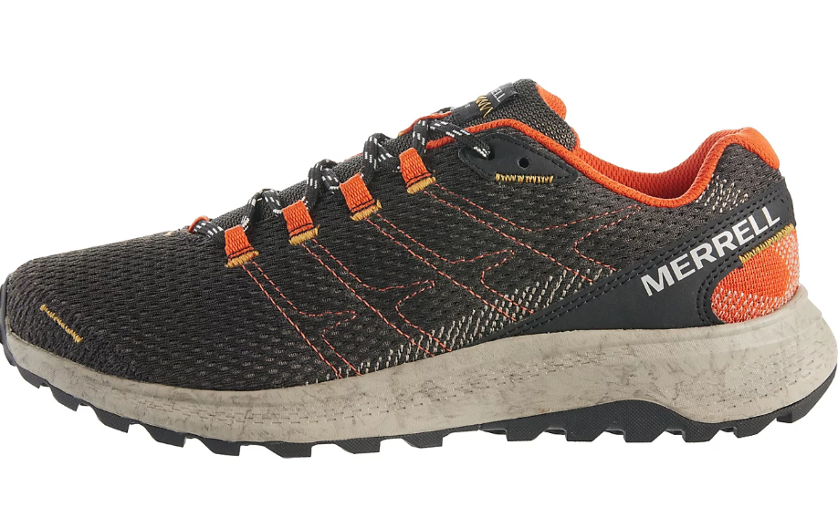 MERRELL J067377 FLY STRIKE BLACK/TANGRINE HIKING SHOE SNEAKERS $110 NIB MEN'S