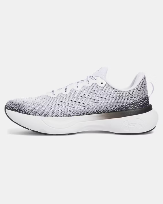 UNDER ARMOUR 3027523 109 UA INFINITE WHITE/GREY/BLACK SNEAKERS SHOES NIB MEN'S