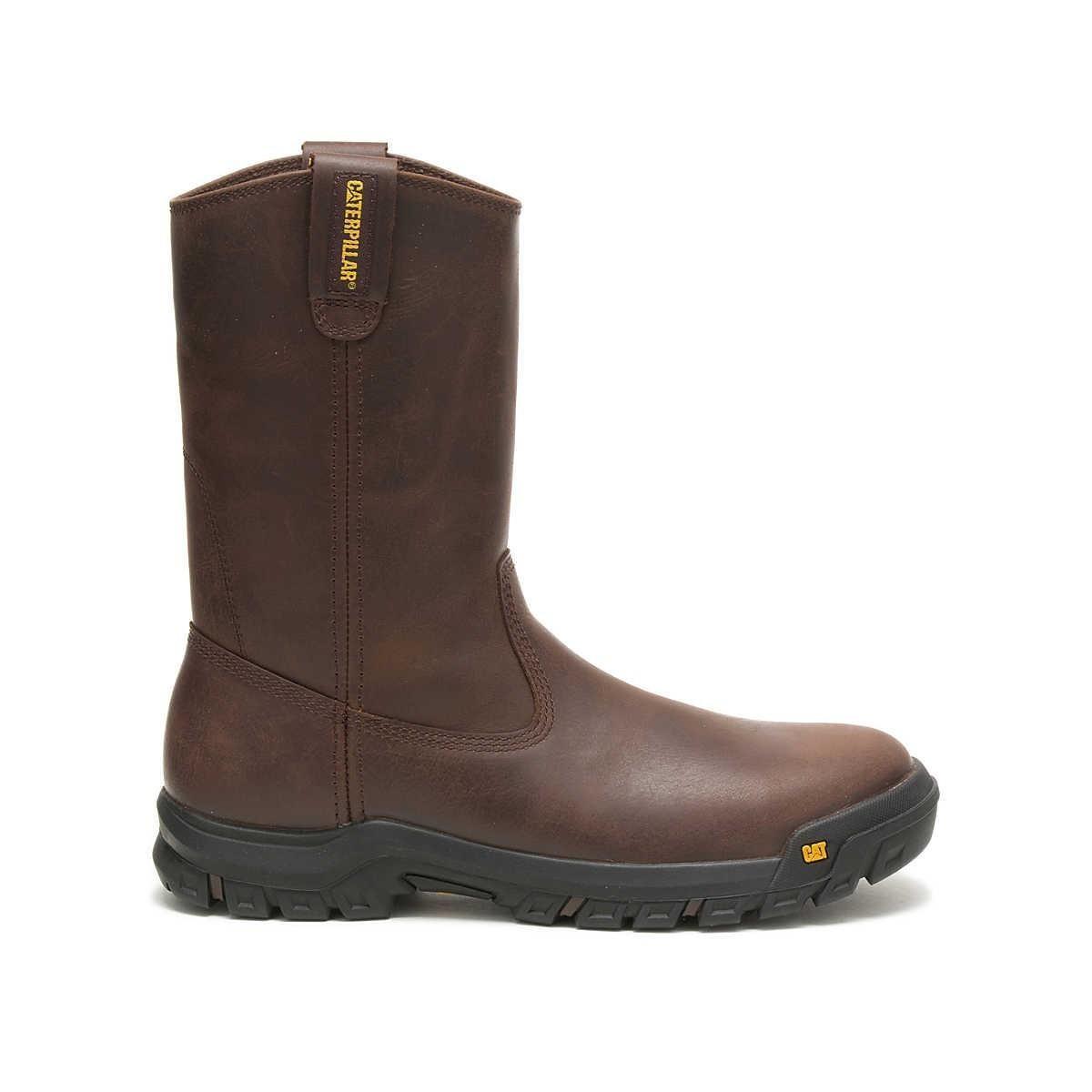 CAT Caterpillar P51034 DRAWBAR ASTM SOFT TOE SUUMMER BROWN WORK BOOT NIB MEN'S