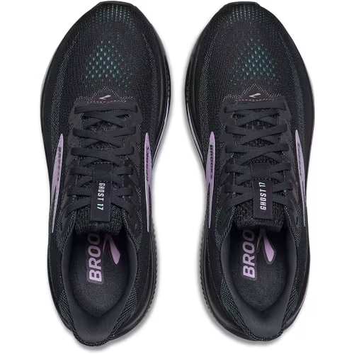 BROOKS 120431 081 GHOST 17 RUN/WALK BLACK/PURPLE/GREY SHOE SNEAKERS NIB WOMEN'S