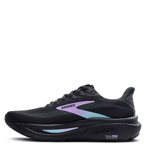 BROOKS 120431 081 GHOST 17 RUN/WALK BLACK/PURPLE/GREY SHOE SNEAKERS NIB WOMEN'S