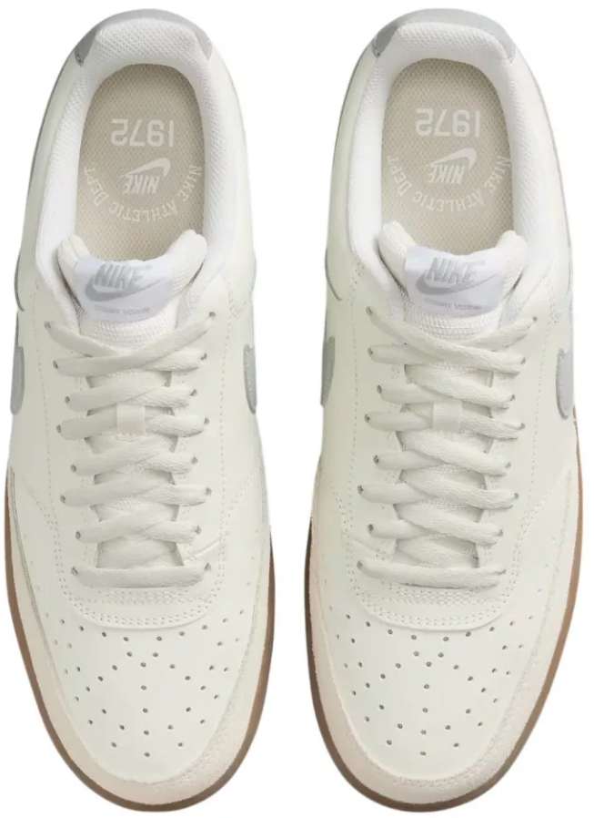 NIKE HV2530 100 COURT VISION LOW SAIL/SMOKE GREY TENNIS SHOESSNEAKERS NIB UNISEX