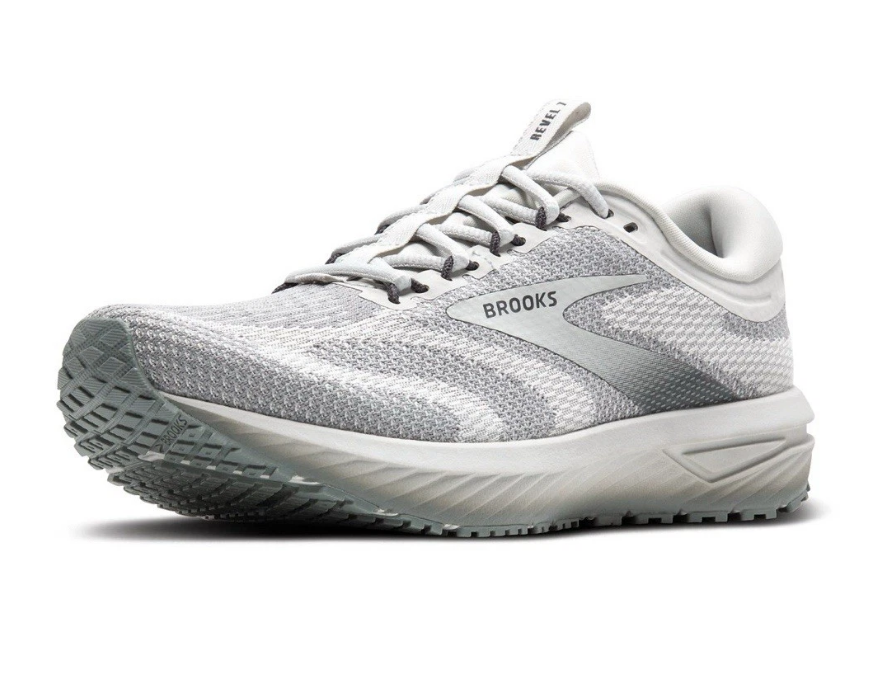 NIB WOMEN'S BROOKS 120424 036 REVEL 7 CUSTION MUSHROOM/GREY SHOE SNEAKERS $110