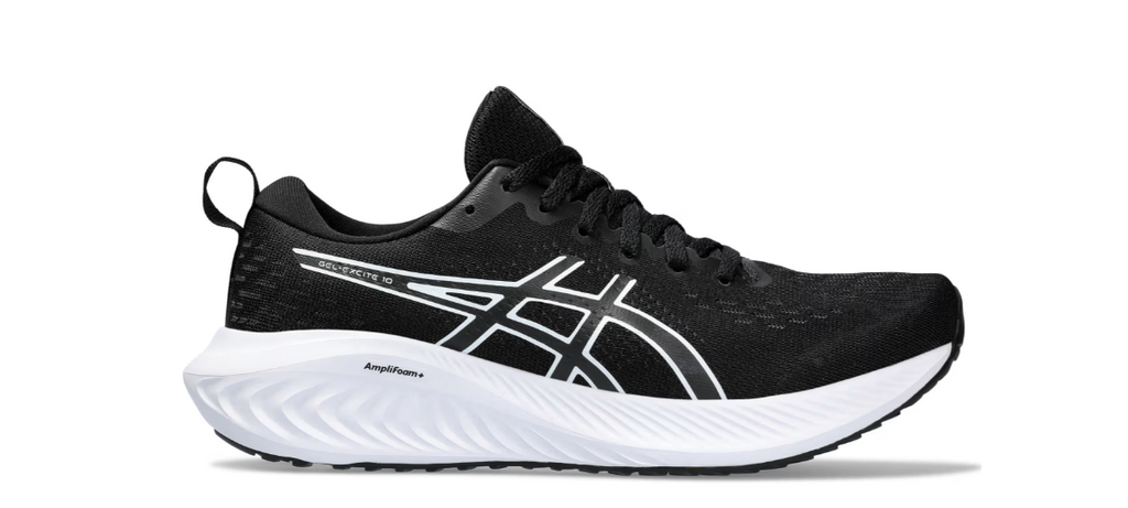 ASICS 1012B420 GEL EXCITE 10 BLACK/WHITE RUNNING SHOE SNEAKERS NIB WOMEN